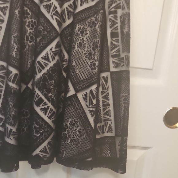 Xhilaration Women's Black/Gray Geometric Boho Sleeveless Baby Doll Dress Size XS - Picture 6 of 14